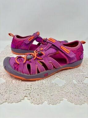 Keen Moxie Waterproof Sandals Closed Toe Purple Pink Washable Little Girl’s 13